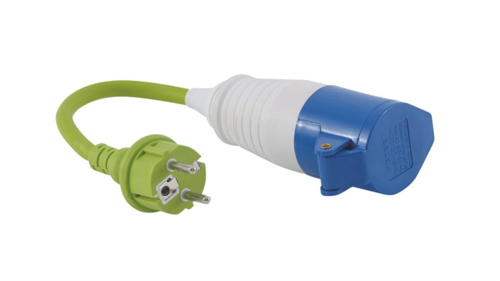 Elektromos adapter kábel egyenes CEE dugóval - Image 2
