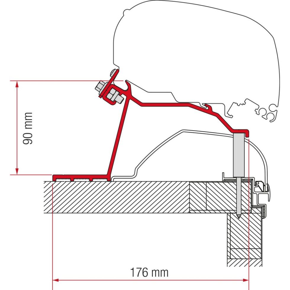 Felszerelő adapterek Fiammastore F80 S napellenzőkhöz - Image 12