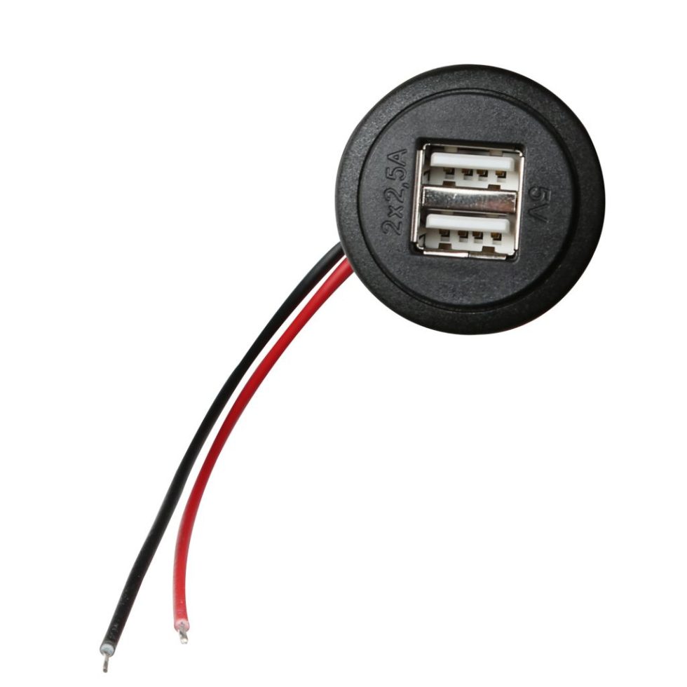 USB töltőaljzat, beépíthető - Image 3