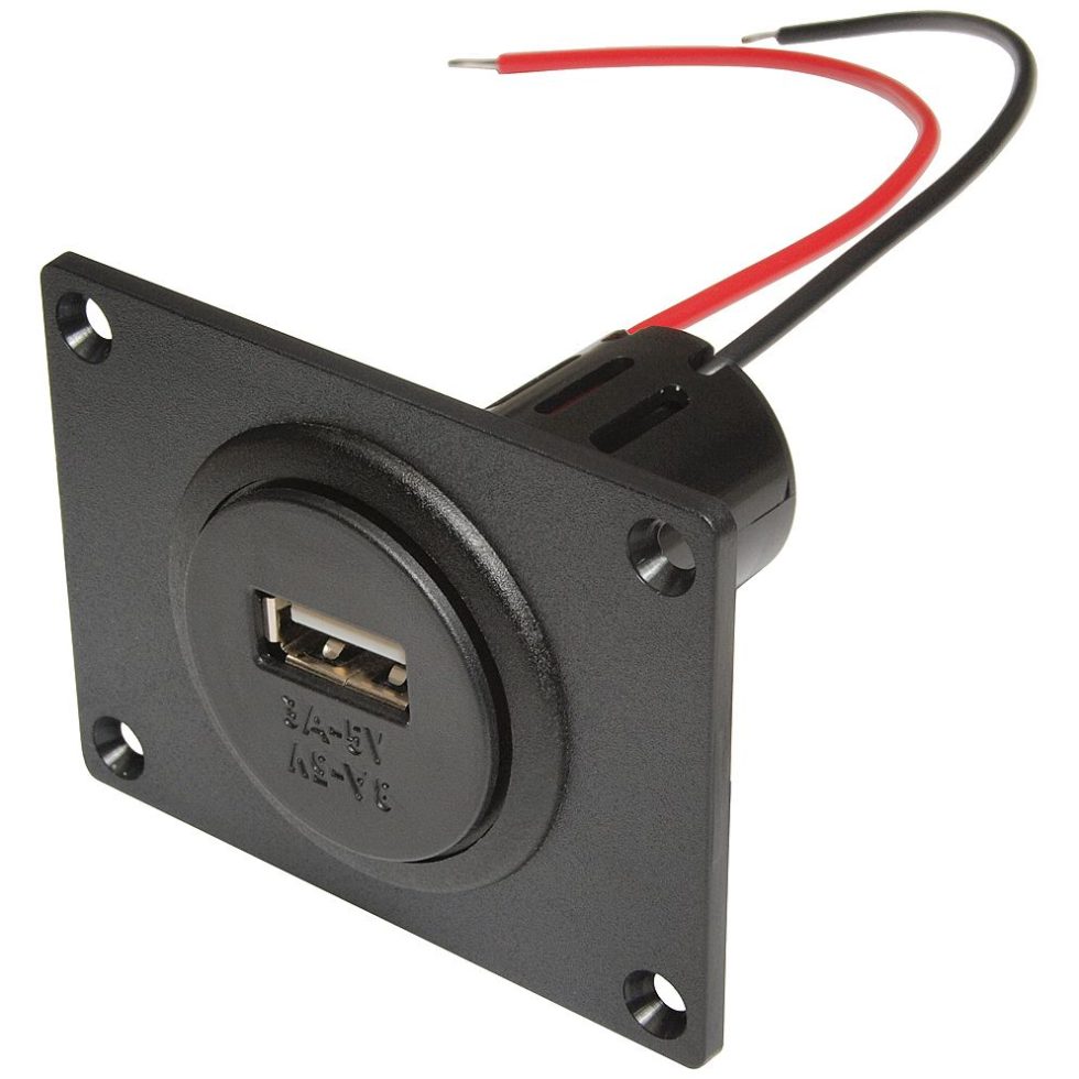 USB töltőaljzat, beépíthető