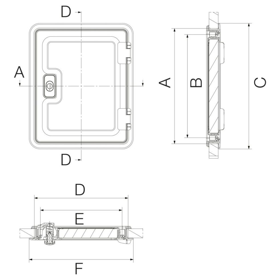 Szervizajtó Dometic Seitz SK 4 - Image 3