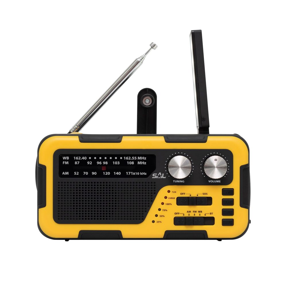 Napelemes rádió, hibrid töltés, 3 sávos AM-FM-SW rádió, BT, ~40 óra üzemidő - Image 3
