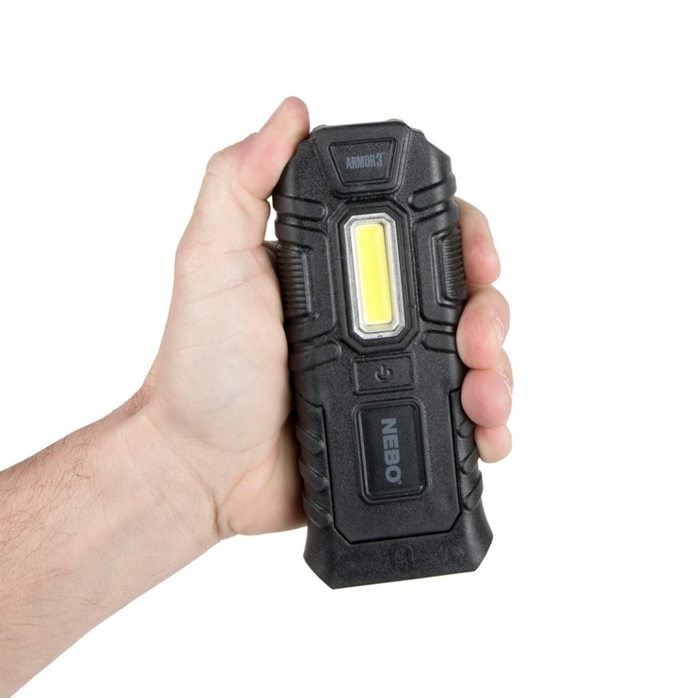 Szerelő- és zseblámpa NEBO ARMOR 3, NE6526, 360 lm - 40 lm, IPX7, Direct-to-Red funkció, acélcsipesz, mágneses talp, 3 üzemmód - Image 5