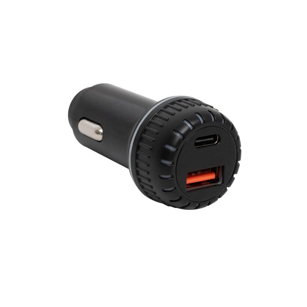 Autós USB töltő, 2in1, USB-A, USB-C, gyorstöltő, dupla töltő