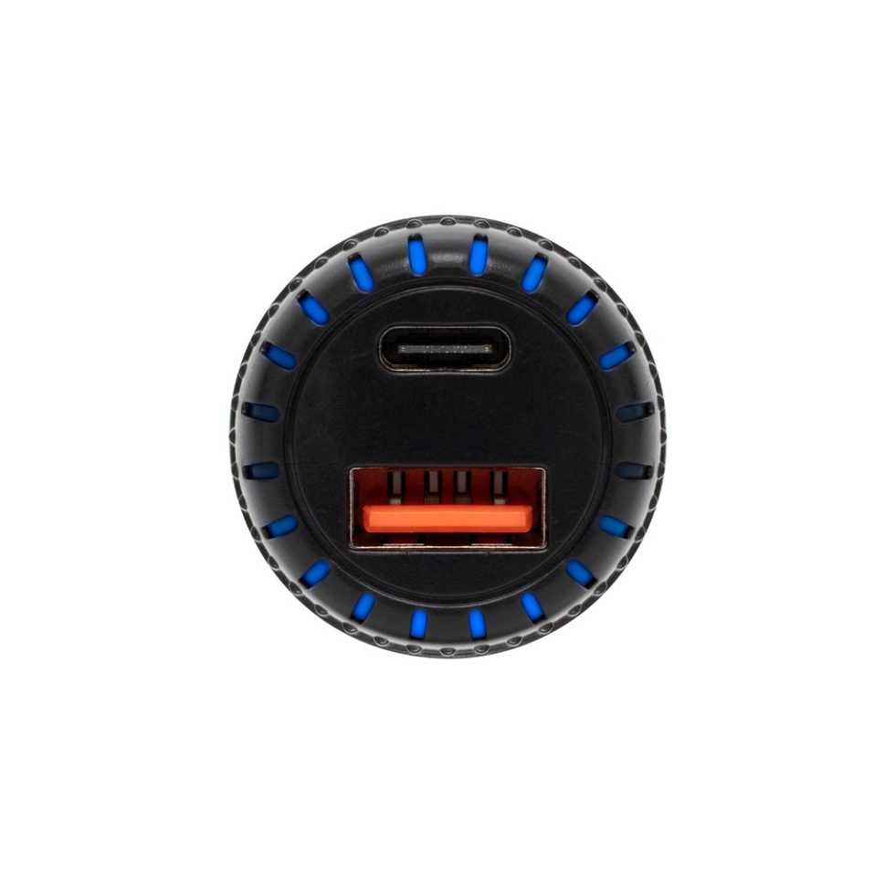 Autós USB töltő, 2in1, USB-A, USB-C, gyorstöltő, dupla töltő - Image 2