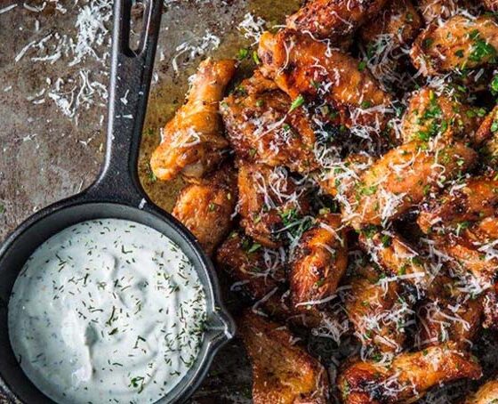 Parmezános Grillezett Csirkeszárny
