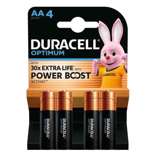 Duracell Optimum Lr6 10pp110049 Aa Alkali Elem 15 V Feszultseg Kiemelkedo Teljesitmeny 4dbbliszter 206443 512